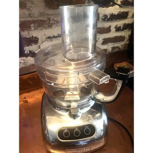 KitchenAid Chrome 9 cup Food Processer!! LIKE NEW